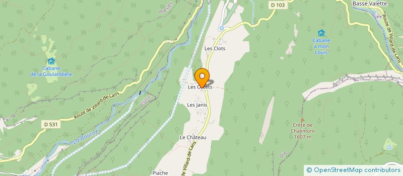 localisation de l'entreprise MONSIEUR JEAN FAURE  SAINT-JULIEN-EN-VERCORS