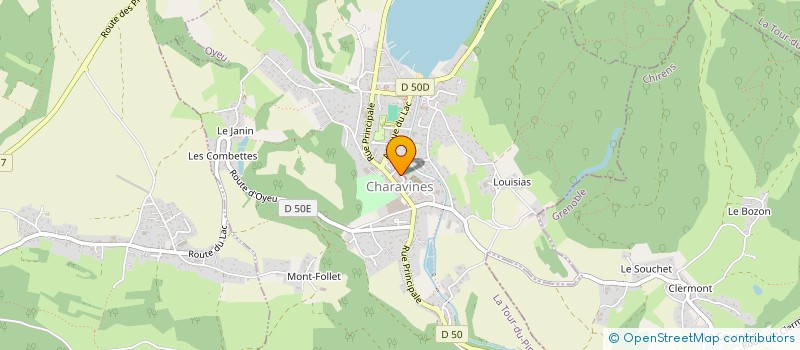 localisation de l'entreprise MONSIEUR JEAN FAURE  CHARAVINES