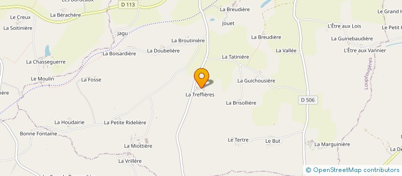 localisation de l'entreprise MONSIEUR JEAN FAURY à LOUPFOUGERES