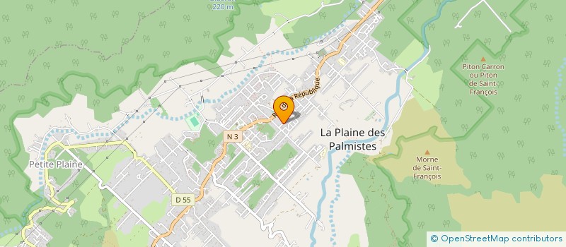 localisation de l'entreprise MONSIEUR JEAN FAUSTIN à LA PLAINE DES PALMISTES