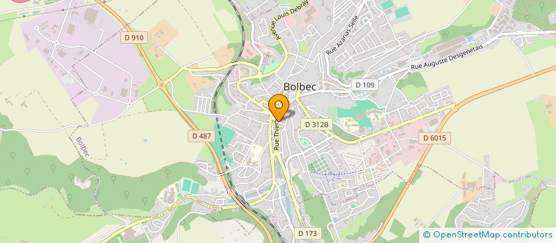 localisation de l'entreprise MONSIEUR JEAN FAUVEL  BOLBEC