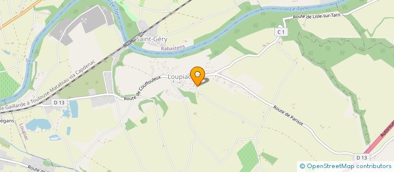 localisation de l'entreprise MONSIEUR JEAN FAUX  LOUPIAC
