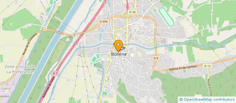 localisation de l'entreprise MONSIEUR JEAN FAUXPOINT  BOLLENE