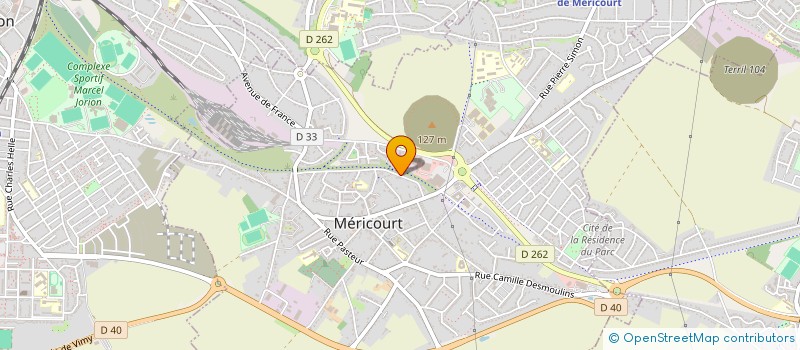 localisation de l'entreprise MONSIEUR JEAN FAVELLET  MERICOURT