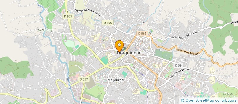 localisation de l'entreprise MONSIEUR JEAN FAVI à DRAGUIGNAN