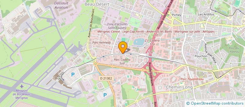 localisation de l'entreprise MONSIEUR JEAN FAVIER  MERIGNAC