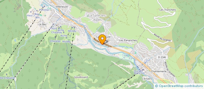 localisation de l'entreprise MONSIEUR JEAN FAVIER  LA SALLE-LES-ALPES