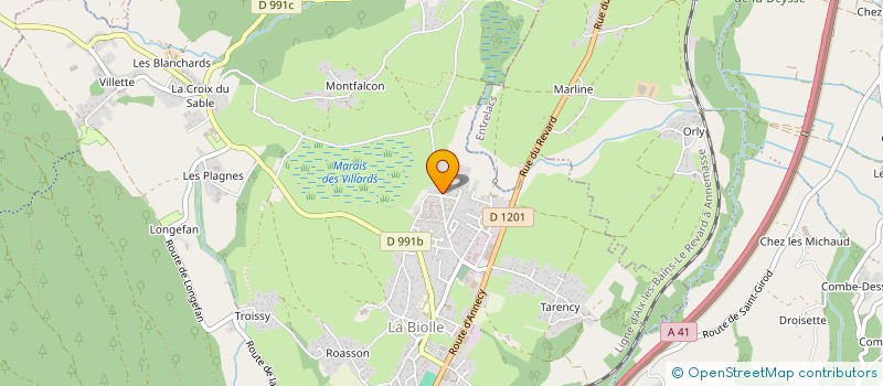 localisation de l'entreprise MONSIEUR JEAN FAVRE  LA BIOLLE