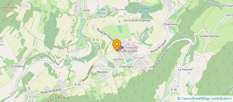 localisation de l'entreprise MONSIEUR JEAN FAVRE-VICTOIRE  ORCIER