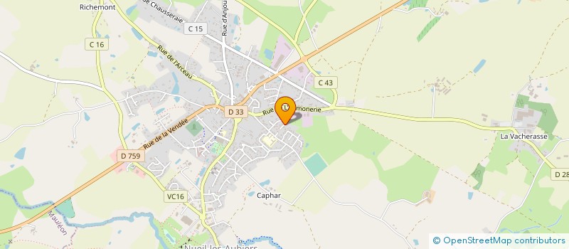 localisation de l'entreprise MONSIEUR JEAN FAVREAU à NUEIL-LES-AUBIERS