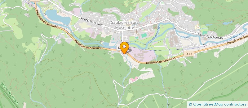 localisation de l'entreprise MONSIEUR JEAN FEBVAY  SAULXURES-SUR-MOSELOTTE