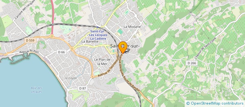 localisation de l'entreprise MONSIEUR JEAN FEDELE à SAINT-CYR-SUR-MER