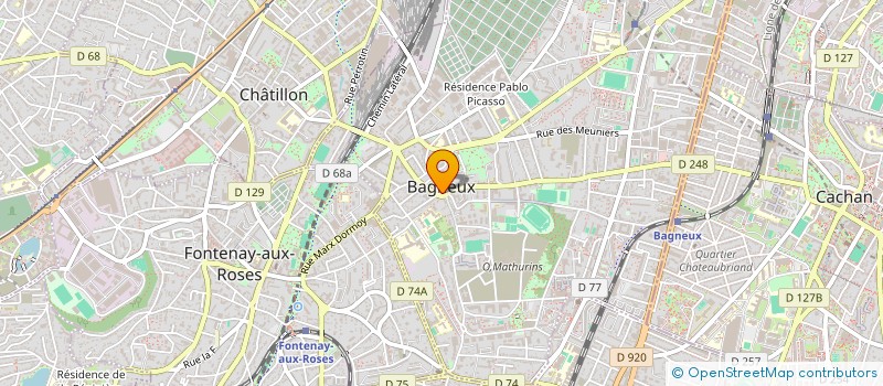 localisation de l'entreprise MONSIEUR JEAN FELIX-TCHICAYA  BAGNEUX