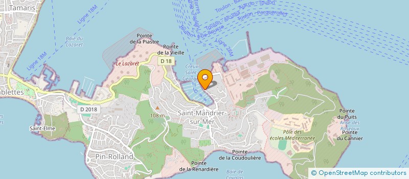 localisation de l'entreprise MONSIEUR JEAN FEMENIAS  SAINT-MANDRIER-SUR-MER