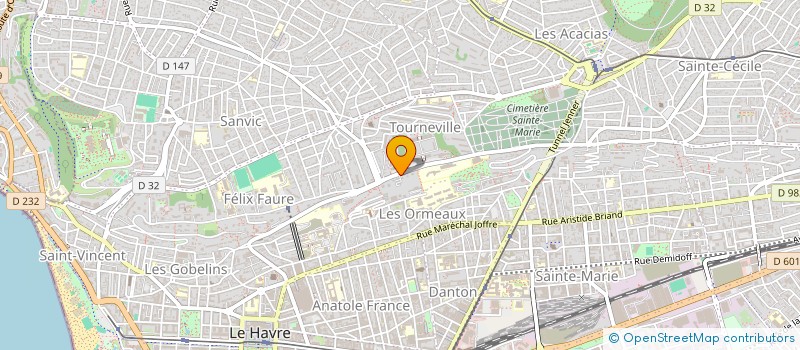 localisation de l'entreprise MONSIEUR JEAN FENAUX  LE HAVRE