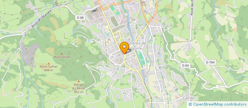 localisation de l'entreprise MONSIEUR JEAN FERNANDES BRAGANCA  BAGNERES-DE-BIGORRE