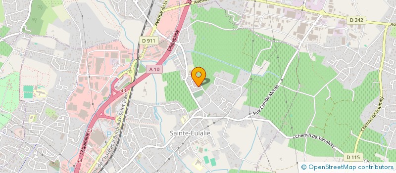 localisation de l'entreprise MONSIEUR JEAN FERNANDEZ  SAINTE-EULALIE