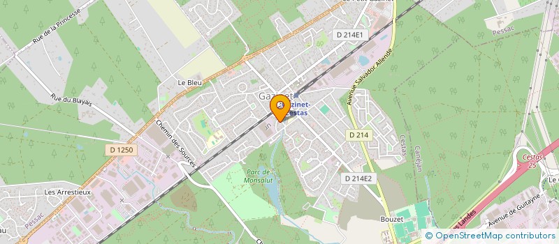 localisation de l'entreprise MONSIEUR JEAN FERNANDEZ  CESTAS