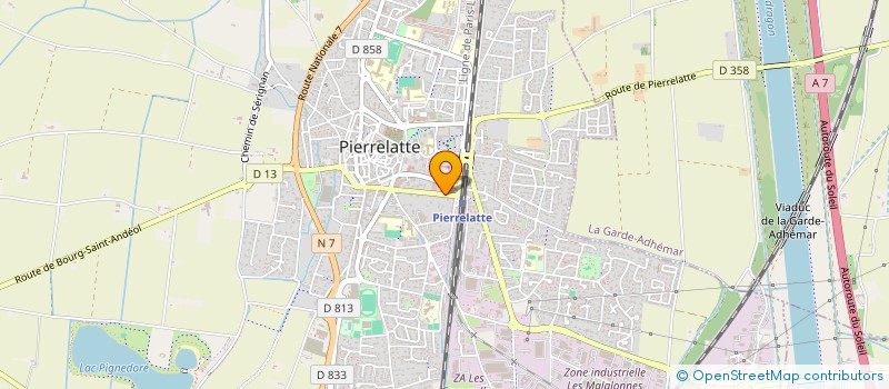 localisation de l'entreprise MONSIEUR JEAN FERNANDEZ  PIERRELATTE