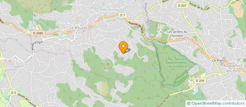 localisation de l'entreprise MONSIEUR JEAN FERRACCI  LE ROURET