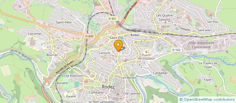 localisation de l'entreprise MONSIEUR JEAN FERRAND  RODEZ