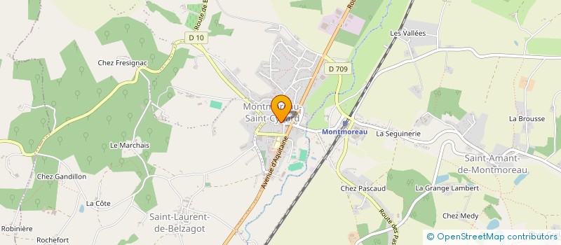 localisation de l'entreprise MONSIEUR JEAN FERRE  MONTMOREAU