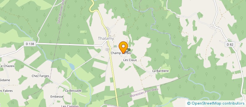 localisation de l'entreprise MONSIEUR JEAN FERREIRA  THALAMY