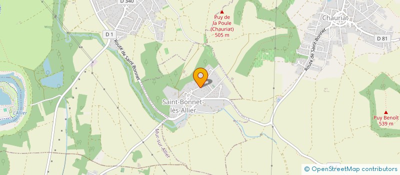 localisation de l'entreprise MONSIEUR JEAN FERRETE  SAINT-BONNET-LES-ALLIER