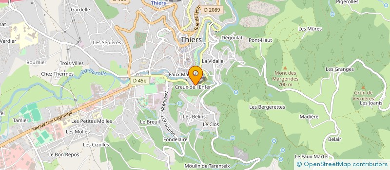localisation de l'entreprise MONSIEUR JEAN FERRIER à THIERS