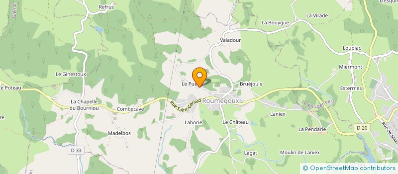 localisation de l'entreprise MONSIEUR JEAN FERRIERES à ROUMEGOUX