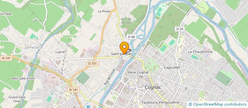localisation de l'entreprise MONSIEUR JEAN FERRON à COGNAC