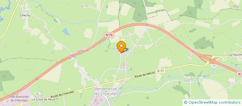 localisation de l'entreprise MONSIEUR JEAN FESVRE  VENDENESSE-LES-CHAROLLES