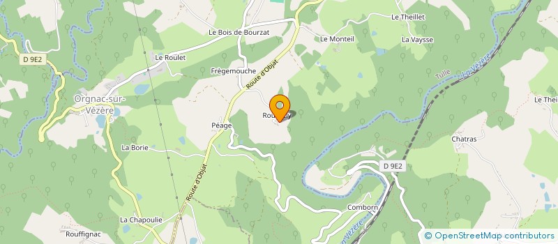 localisation de l'entreprise MONSIEUR JEAN FEUGEAS à ORGNAC-SUR-VEZERE