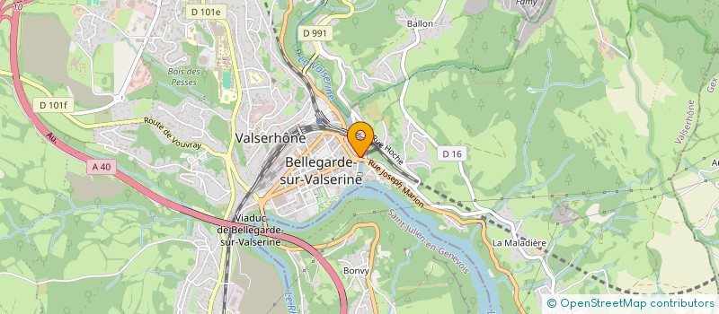 localisation de l'entreprise MONSIEUR JEAN FEUGERE à VALSERHONE