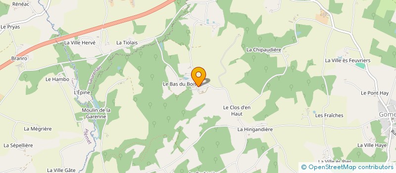 localisation de l'entreprise MONSIEUR JEAN FEUILLEE à GOMENE