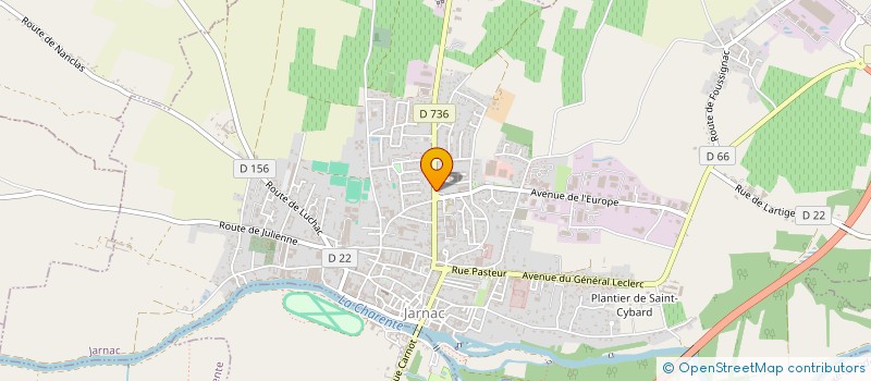 localisation de l'entreprise MONSIEUR JEAN FEUILLET à JARNAC