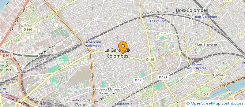 localisation de l'entreprise MONSIEUR JEAN FEUILLIAS  LA GARENNE COLOMBES