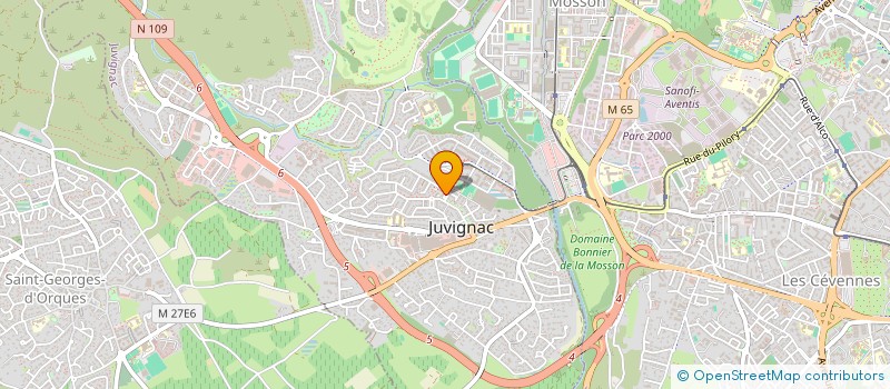 localisation de l'entreprise MONSIEUR JEAN FEUR  JUVIGNAC