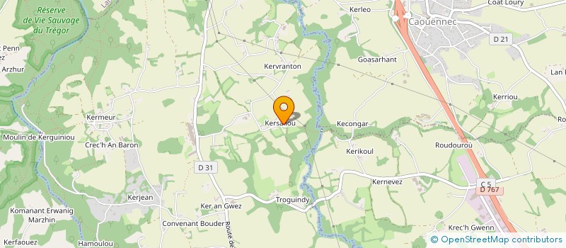 localisation de l'entreprise MONSIEUR JEAN FEUTREN  TONQUEDEC