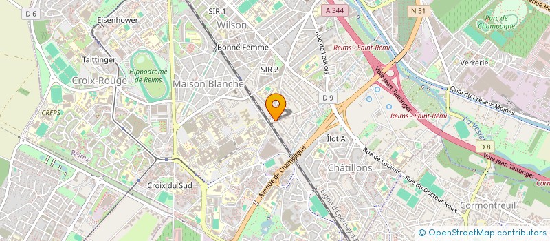 localisation de l'entreprise MONSIEUR JEAN FEVRY  REIMS