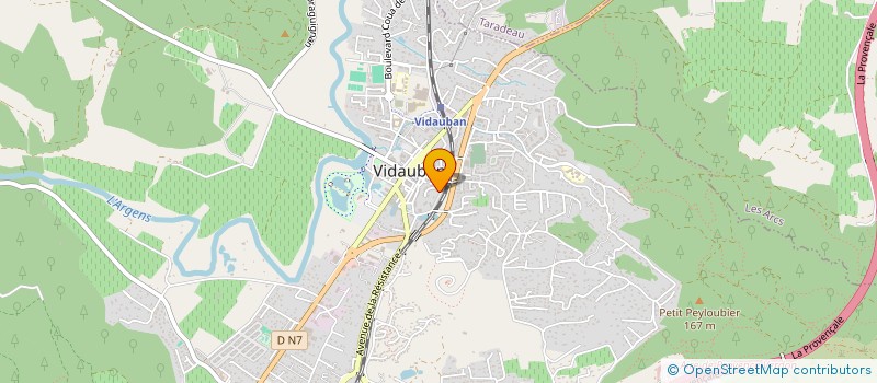 localisation de l'entreprise MONSIEUR JEAN FIEVET  VIDAUBAN