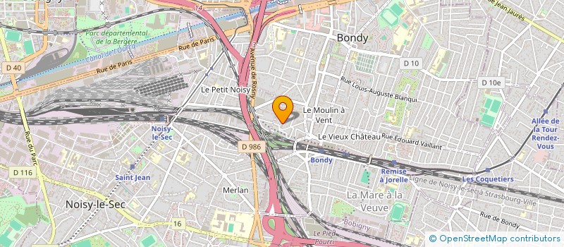 localisation de l'entreprise MONSIEUR JEAN FILLION  BONDY