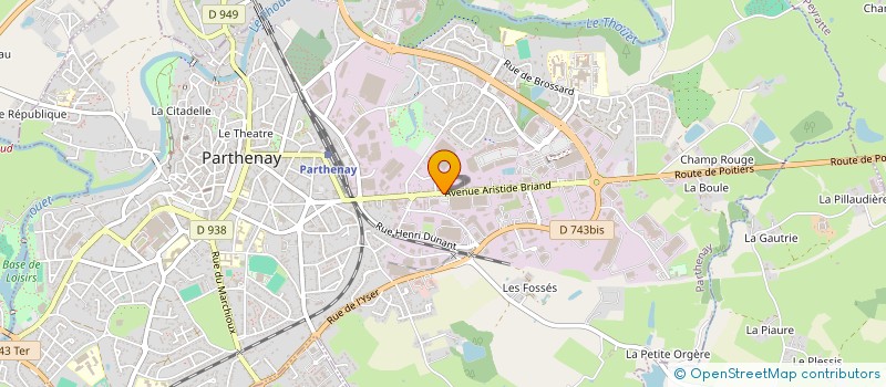 localisation de l'entreprise MONSIEUR JEAN FILLON  PARTHENAY