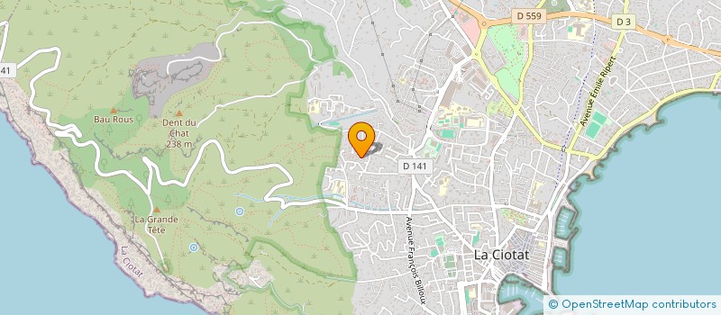 localisation de l'entreprise MONSIEUR JEAN FIORENTINO  LA CIOTAT