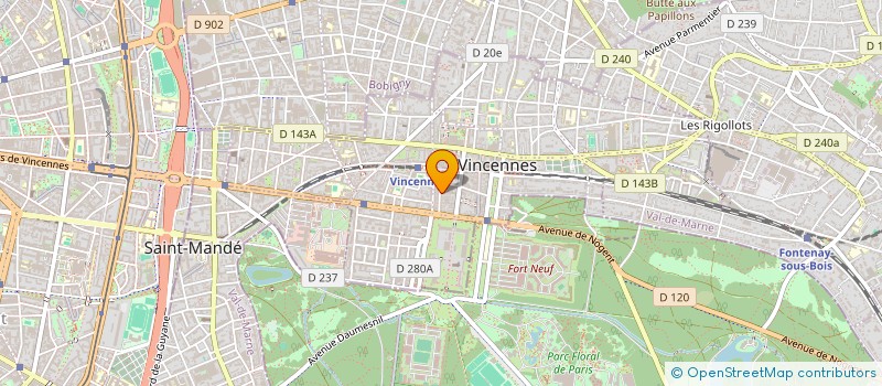 localisation de l'entreprise MONSIEUR JEAN FIVEL  VINCENNES