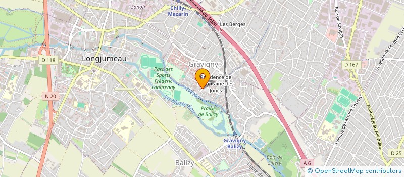 localisation de l'entreprise MONSIEUR JEAN FLEURISTIL  CHILLY-MAZARIN