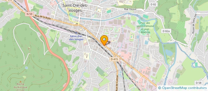 localisation de l'entreprise MONSIEUR JEAN FLEURY à SAINT-DIE-DES-VOSGES