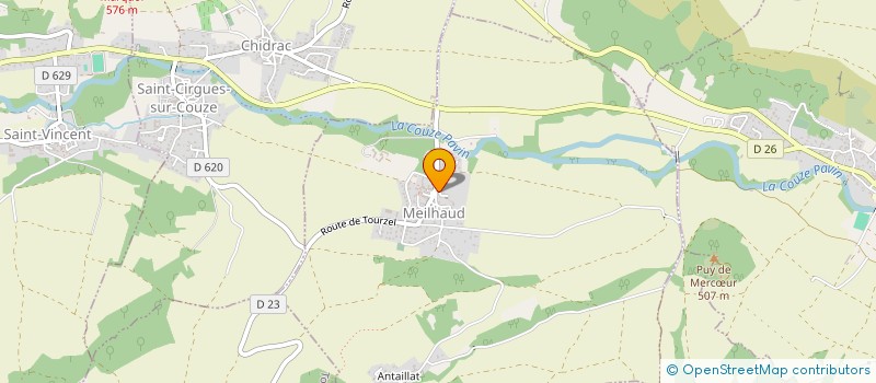 localisation de l'entreprise MONSIEUR JEAN FLEURY  MEILHAUD