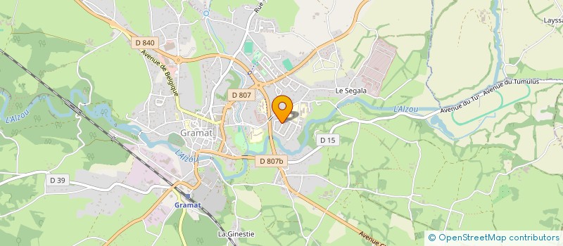 localisation de l'entreprise MONSIEUR JEAN FLORANTY  GRAMAT