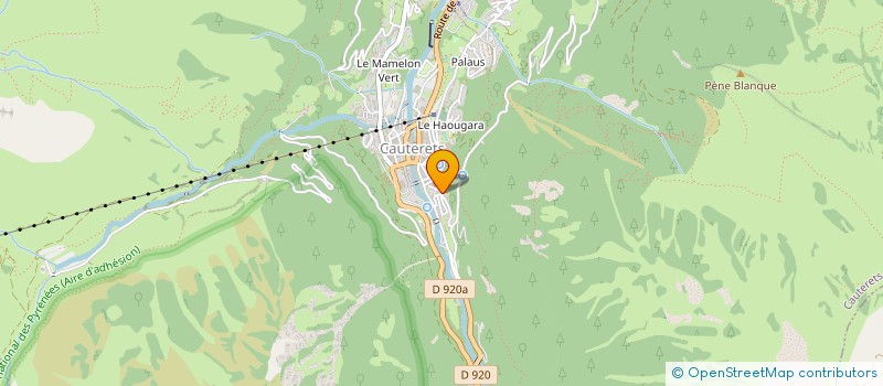 localisation de l'entreprise MONSIEUR JEAN FLORENCE  CAUTERETS